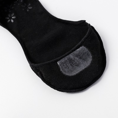 Chaussettes femmes bouche peu profonde absorbant la transpiration silicone