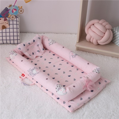 Lit bébé double fil coton avec couette éponge noyau coussin