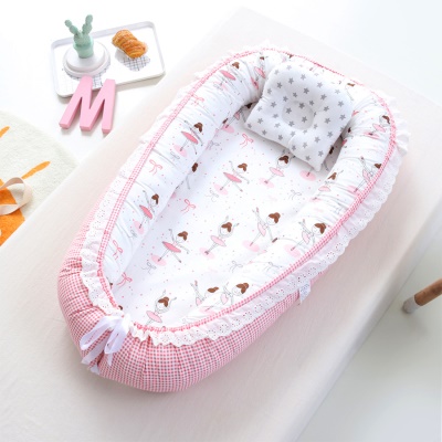 Lit de bébé amovible dentelle dentelle coton