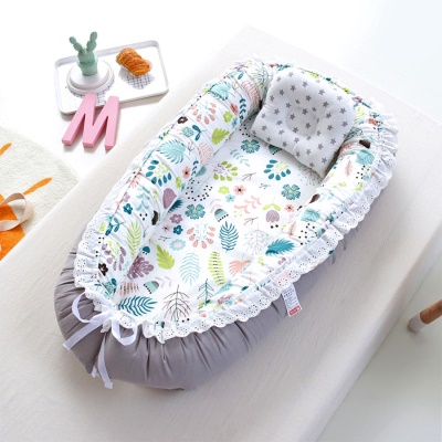Lit de bébé amovible dentelle dentelle coton