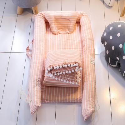 Lit bébé en coton isolé détachable amovible avec couette