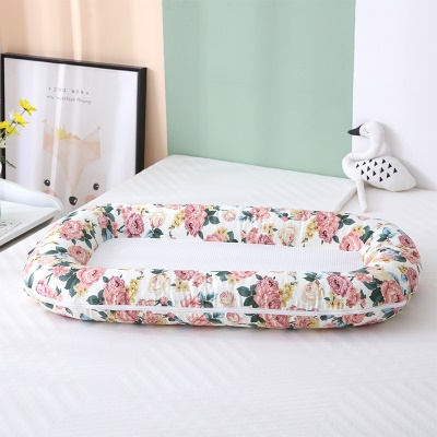 Lit bébé amovible tissu maille lavable avec fermeture à glissière en métal à deux têtes