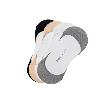 Chaussettes femmes bouche peu profonde absorbant la transpiration silicone