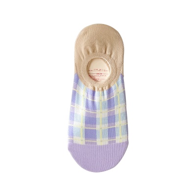 Chaussettes femmes tulipe motif maille peu profonde bouche basse invisible