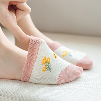 Chaussettes pour femmes  coton peigné invisible