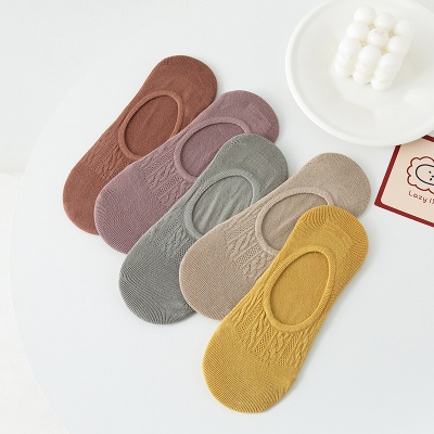 Chaussettes femmes  respirant bas à bouche légère chaussettes en coton