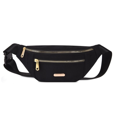 Grande capacité sac banane double fermeture sac poitrine