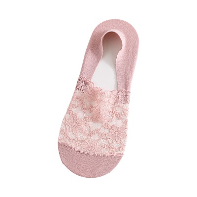 Chaussettes pour femmes dentelle bouche peu profonde antidérapante ne peut pas tomber talon