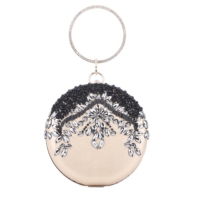 Sac de banquet en diamant artificiels  rond Sac de banquet en diamant