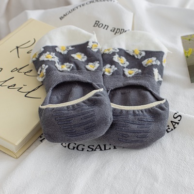 Chaussettes femmes  silicone motif antidérapant