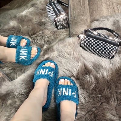 Babouches sandales en laine, grande taille, tongs