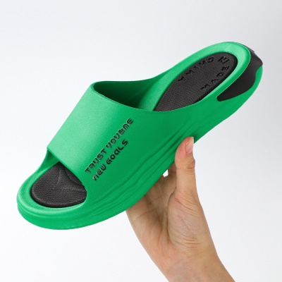 Babouches pour hommes texture semelle extérieure anti-dérapant PVC