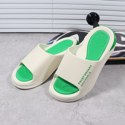 Babouches pour hommes texture semelle extérieure anti-dérapant PVC