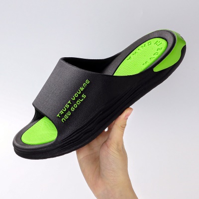 Babouches pour hommes texture semelle extérieure anti-dérapant PVC