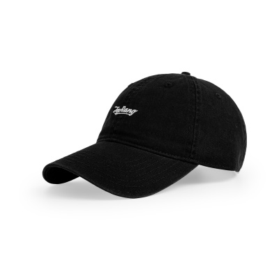 Chapeau à visière lettré brodé sergé grand bord radian