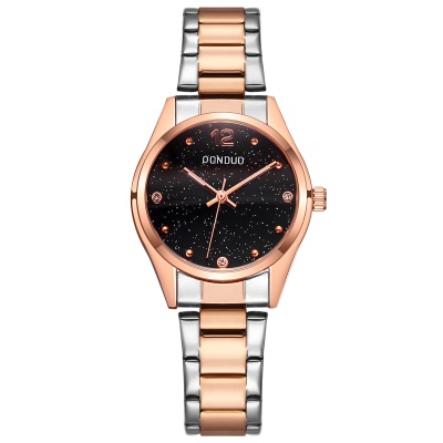 Montres pour dames mouvement à quartz cadran rond échelle numérique