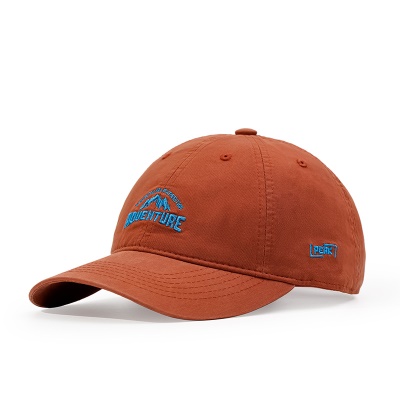 Casquette à visière à six aiguilles bord brodé tour de chapeau réglable