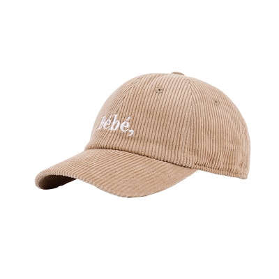 Casquette de baseball casquette à visière en velours côtelé