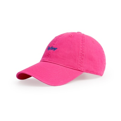 Chapeau à visière lettré brodé sergé grand bord radian