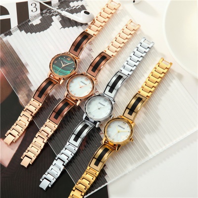 Montre femme imperméable Flash diamant incrusté petit disque