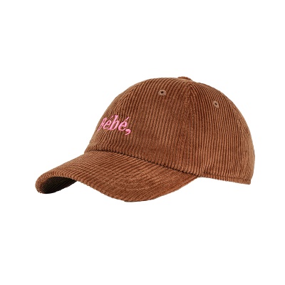 Casquette de baseball casquette à visière en velours côtelé