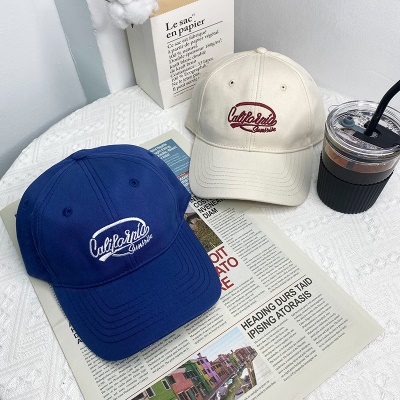Casquette à visière lettre brodée twill shadow