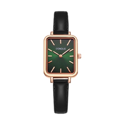 Montres dames cadran vert chiffres romains alliage de zinc