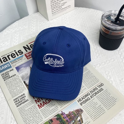 Casquette à visière lettre brodée twill shadow