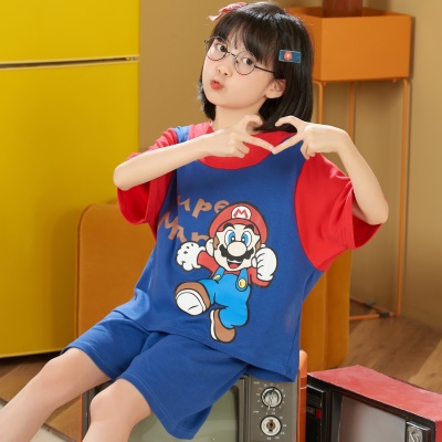Ensemble de pyjamas 2 pièces Mario Modal respirant pour enfants