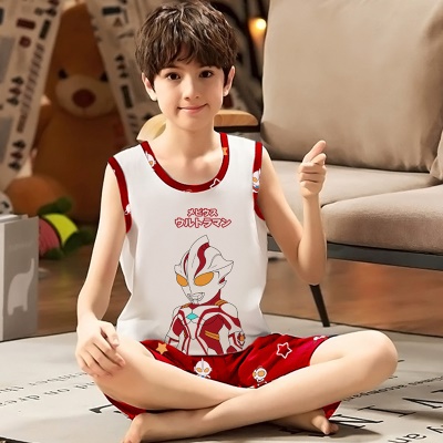 Pyjama pour enfants de petite et moyenne taille et gilet pour garçons