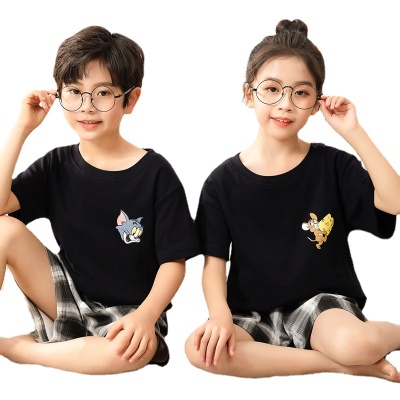 Pyjama pour enfants 2 pièces modal manches courtes costume dessin animé