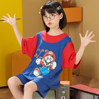 Ensemble de pyjamas 2 pièces Mario Modal respirant pour enfants