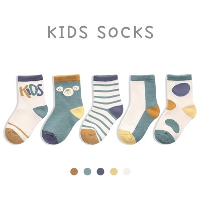Chaussettes pour enfants Chaussettes en coton Cartoon Correspondance