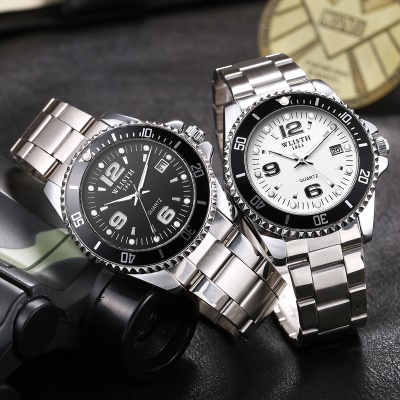 WLISTH montres pour hommes bracelet en acier/bracelet en cuir cadran spirale lumineux