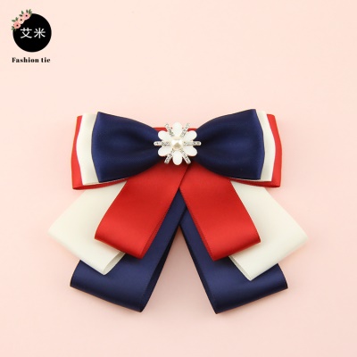 noeud papillon Femme /tête fleur lacets perles incrusté de fil polyester