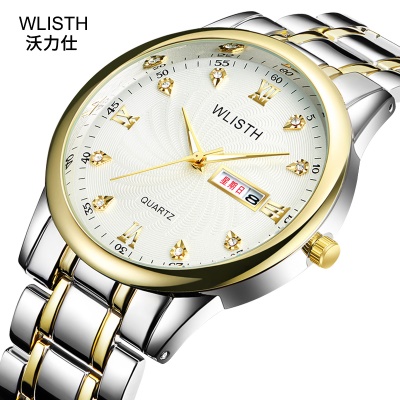 WLISTH Montres hommes Dimanche Calendrier Chiffres Romains Alliage