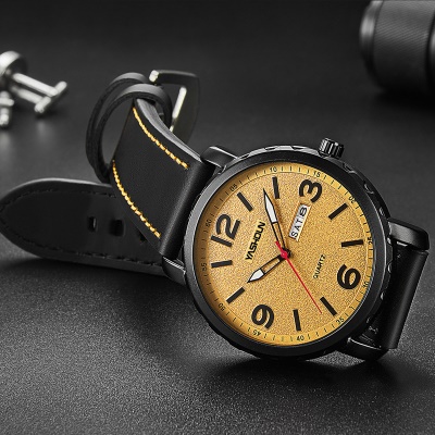 YASHIDUN montre double calendrier ceinture chiffres arabes