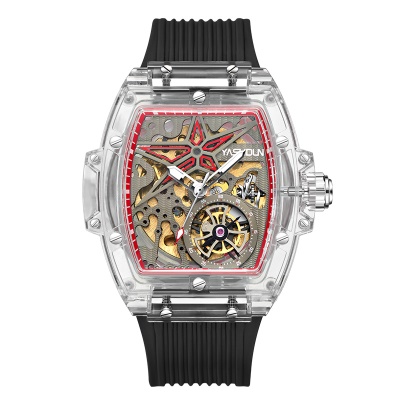 Montres pour hommes brillant imperméable mécanique montre