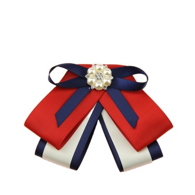 noeud papillon Femme /tête fleur lacets perles incrusté de fil polyester