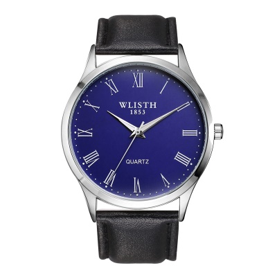 Montre à quartz imperméable à l'eau avec bracelet en acier lumineux