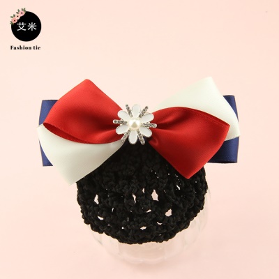 noeud papillon Femme /tête fleur lacets perles incrusté de fil polyester