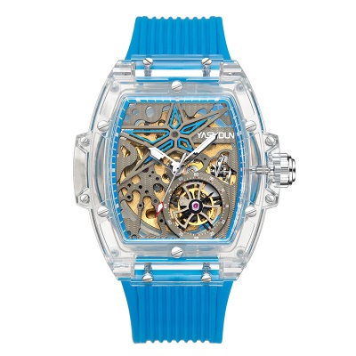 Montres pour hommes brillant imperméable mécanique montre
