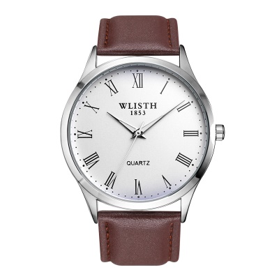 Montre à quartz imperméable à l'eau avec bracelet en acier lumineux