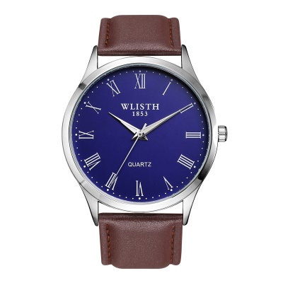 Montre à quartz imperméable à l'eau avec bracelet en acier lumineux