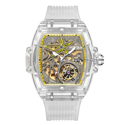Montres pour hommes brillant imperméable mécanique montre