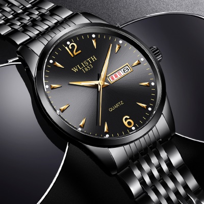 Montre à quartz pour hommes lumineuse et imperméable