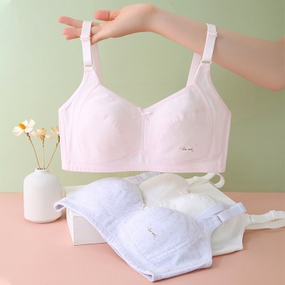 soutien-gorge lingerie coton doux respirant fixation double bandoulière
