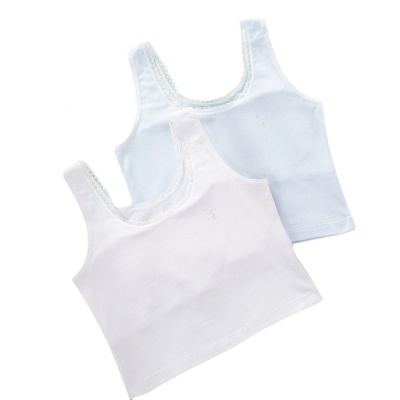 Soutien-gorge fille sous-vêtements dentelle bord léger et respirant intégré en coton mezzanine