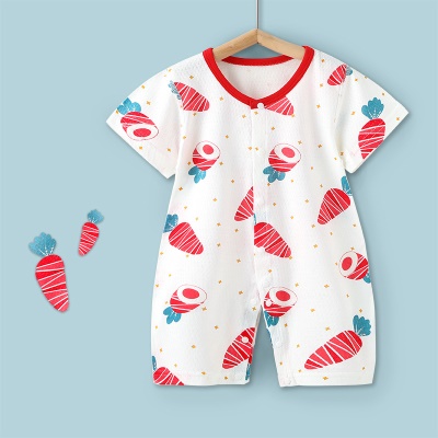 Combinaison bébé maille coton respirant simple boutonnage