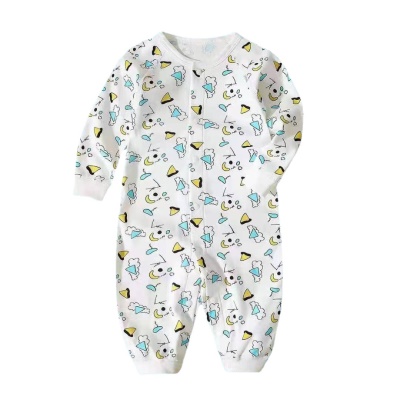 Combinaison bébé en coton ample et confortable simple boutonnage